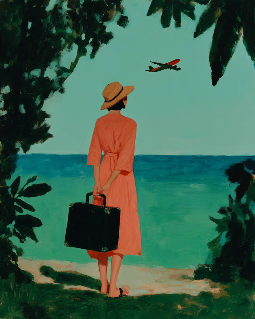 International woman contemplating after moving abroad to New Zealand